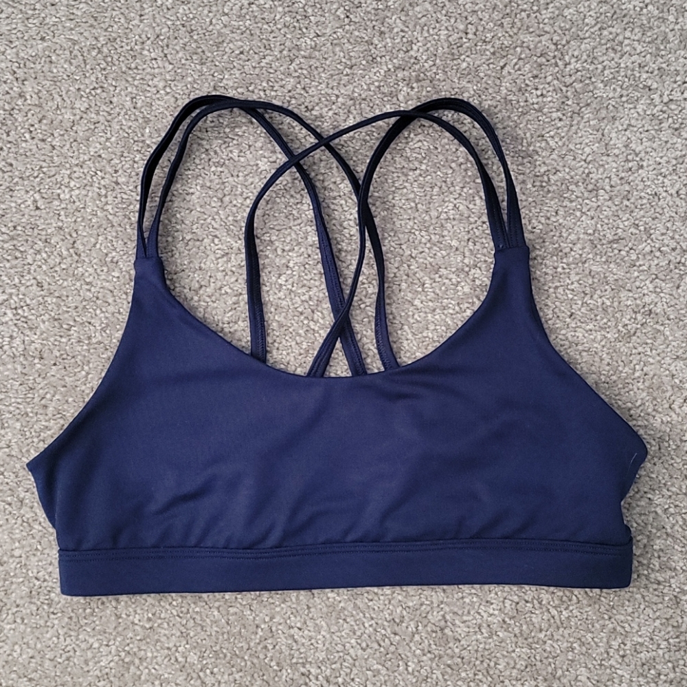 3/25$ La Senza Strappy Navy Blue Bralette M